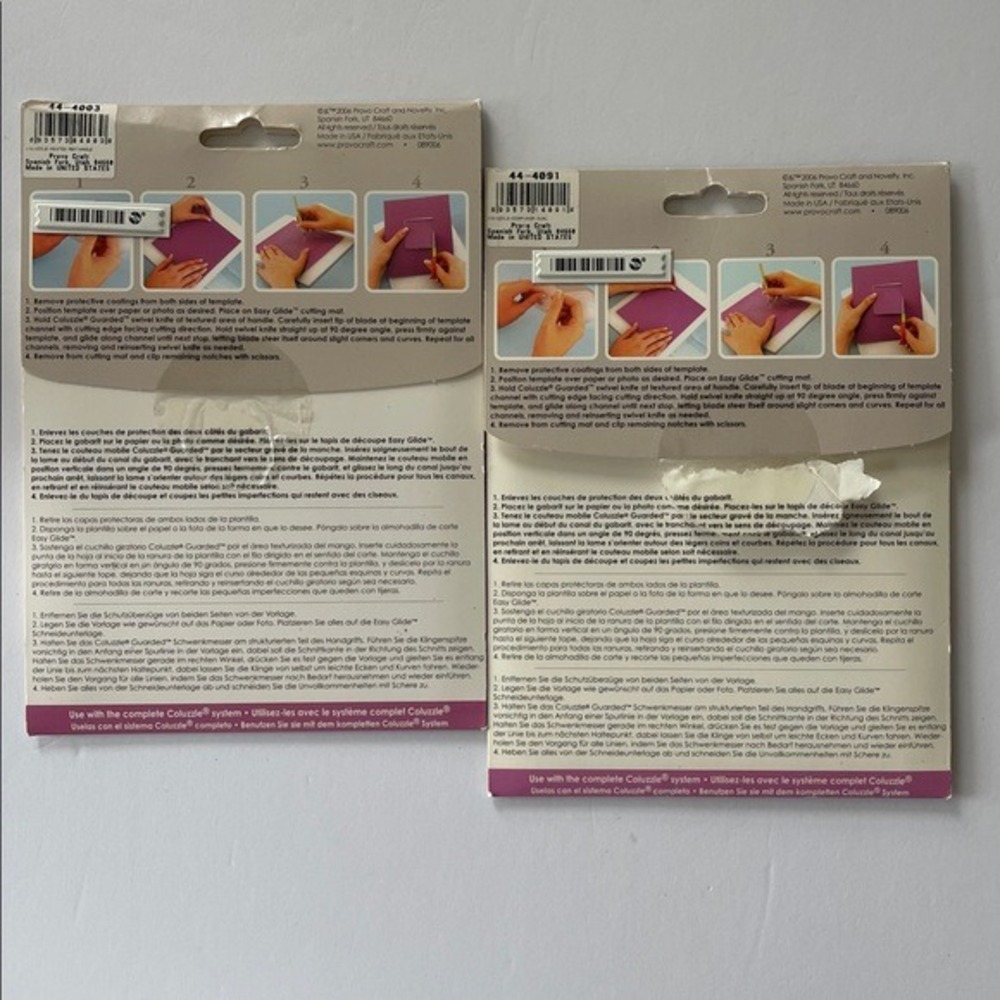 Coluzzle Cut, Score & Create! Rectangle Oval Templates - Picture 2 of 4